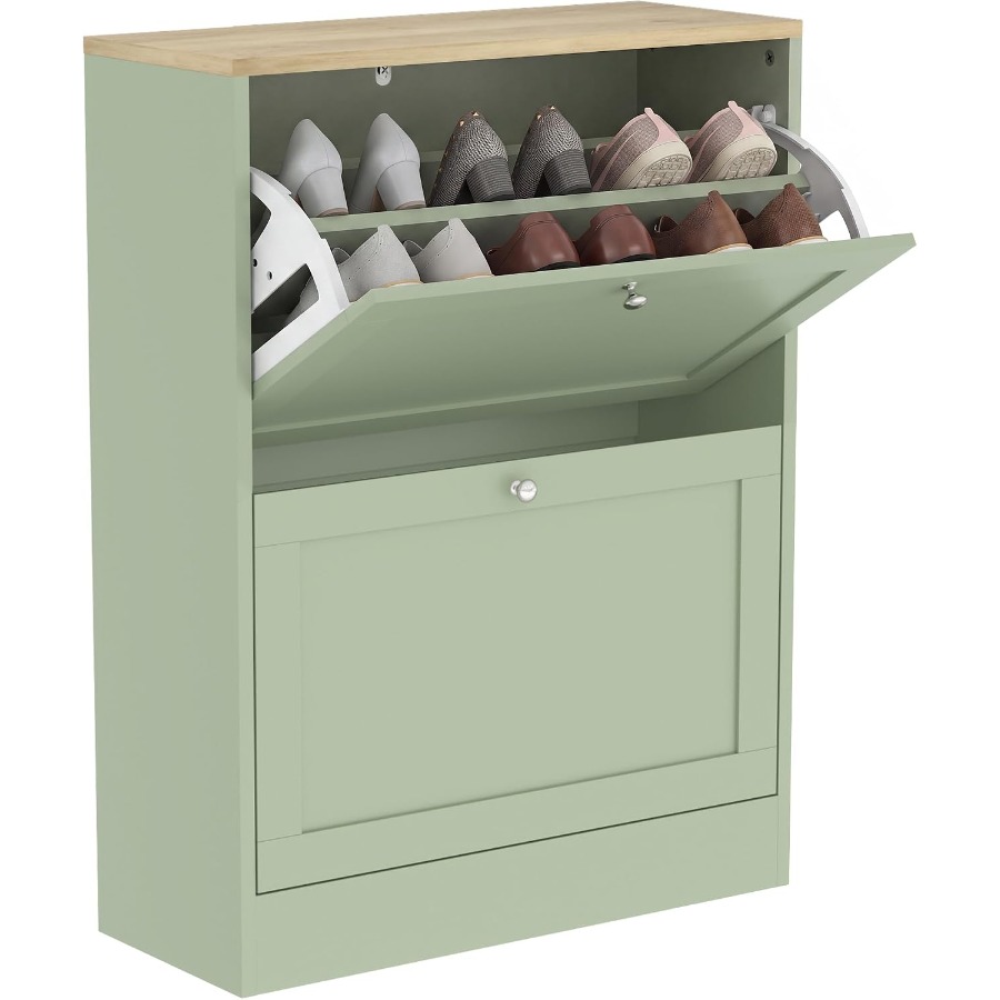 Shoe Rack Cabinet Narrow Entryway - Mobiletto porta scarpe per l'ingresso, scarpiera