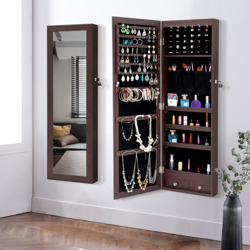 Full Length Mirror Jewelry Armoire - Specchio per tutto il corpo Specchio