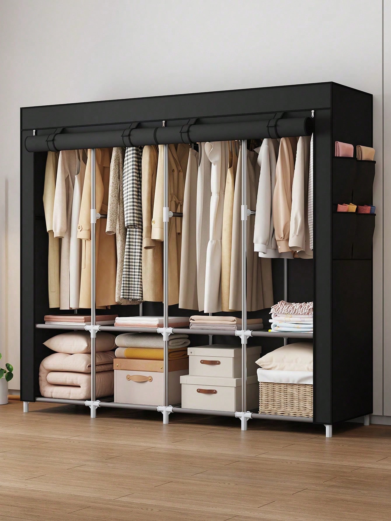 Wardrobe Closet Portable Fabric Cover - Armadio Portatile Grande Moderno in Tessuto
