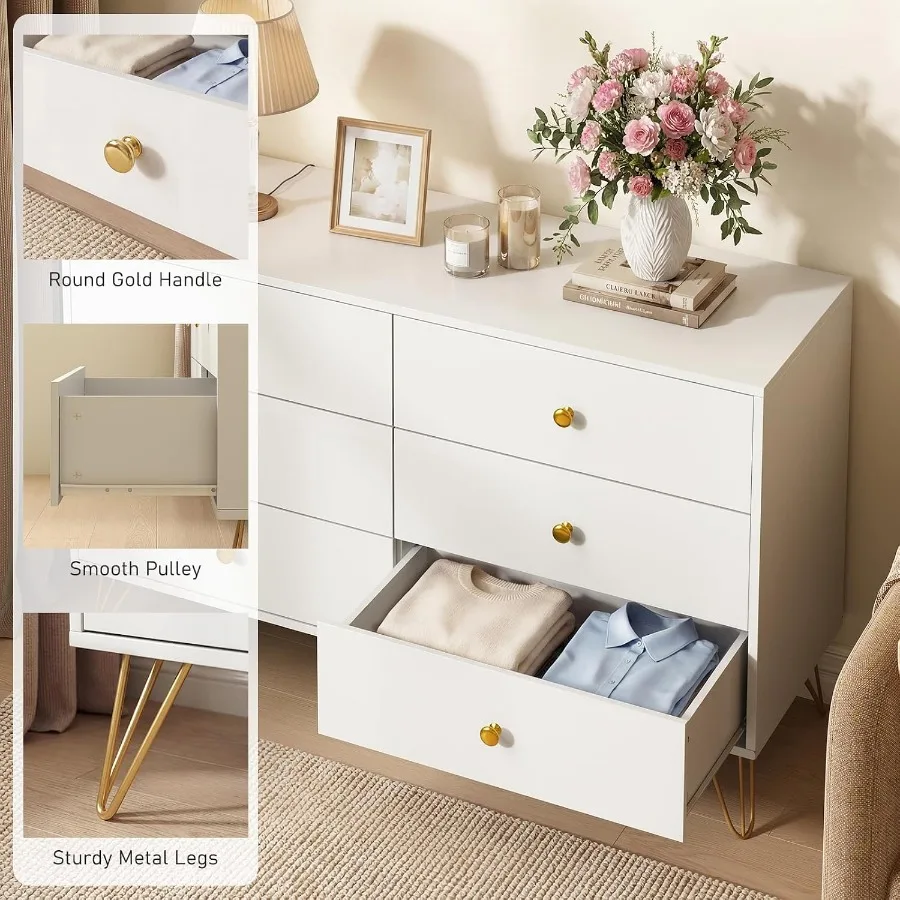 Comò bianco con 6 cassetti e m - Storage recensione e prezzo