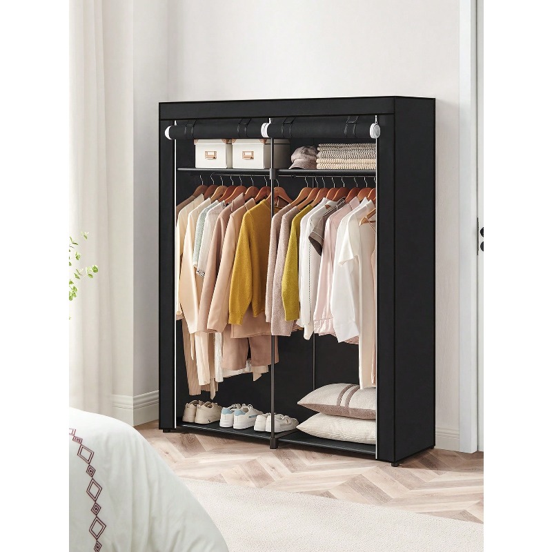 Armadio nero, armadio portatil - Wardrobe Closet Portable Fabric Cover recensione e prezzo
