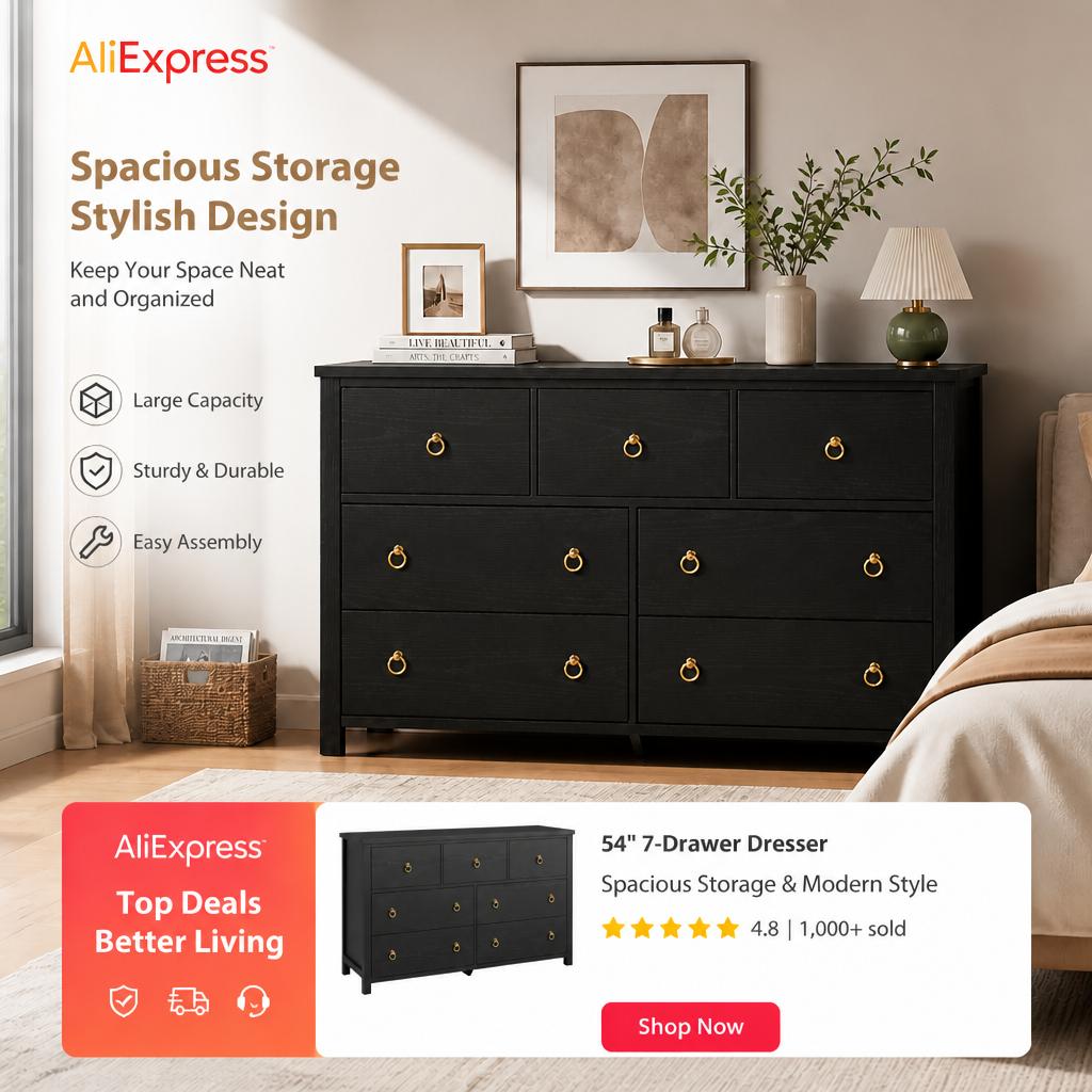 Comò a 7 cassetti per la camer - Bedroom Furniture recensione e prezzo