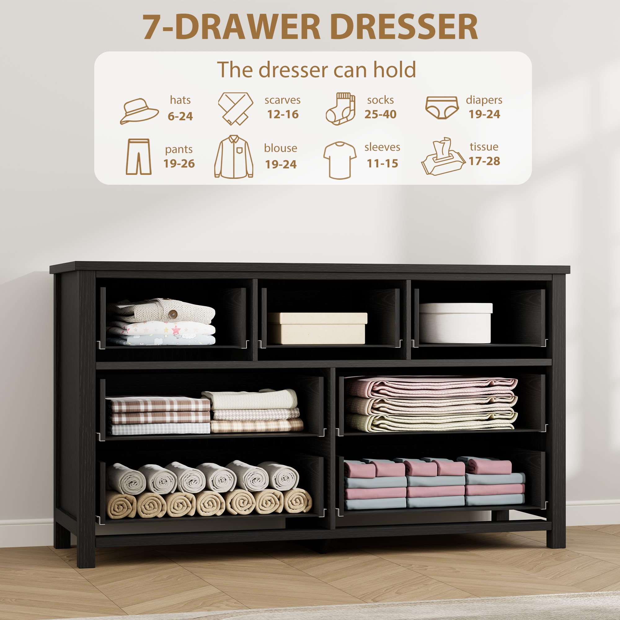 Comò a 7 cassetti per la camer - Bedroom Furniture recensione e prezzo