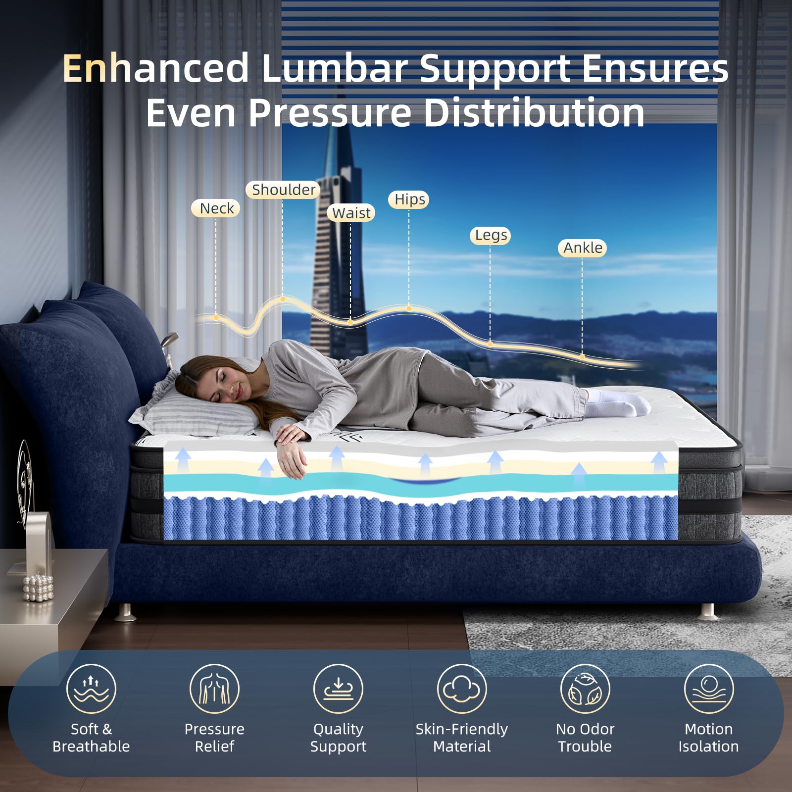 Materasso Queen 12 Pollici Ibr - Memory Foam Mattress In A Box Queen recensione e prezzo
