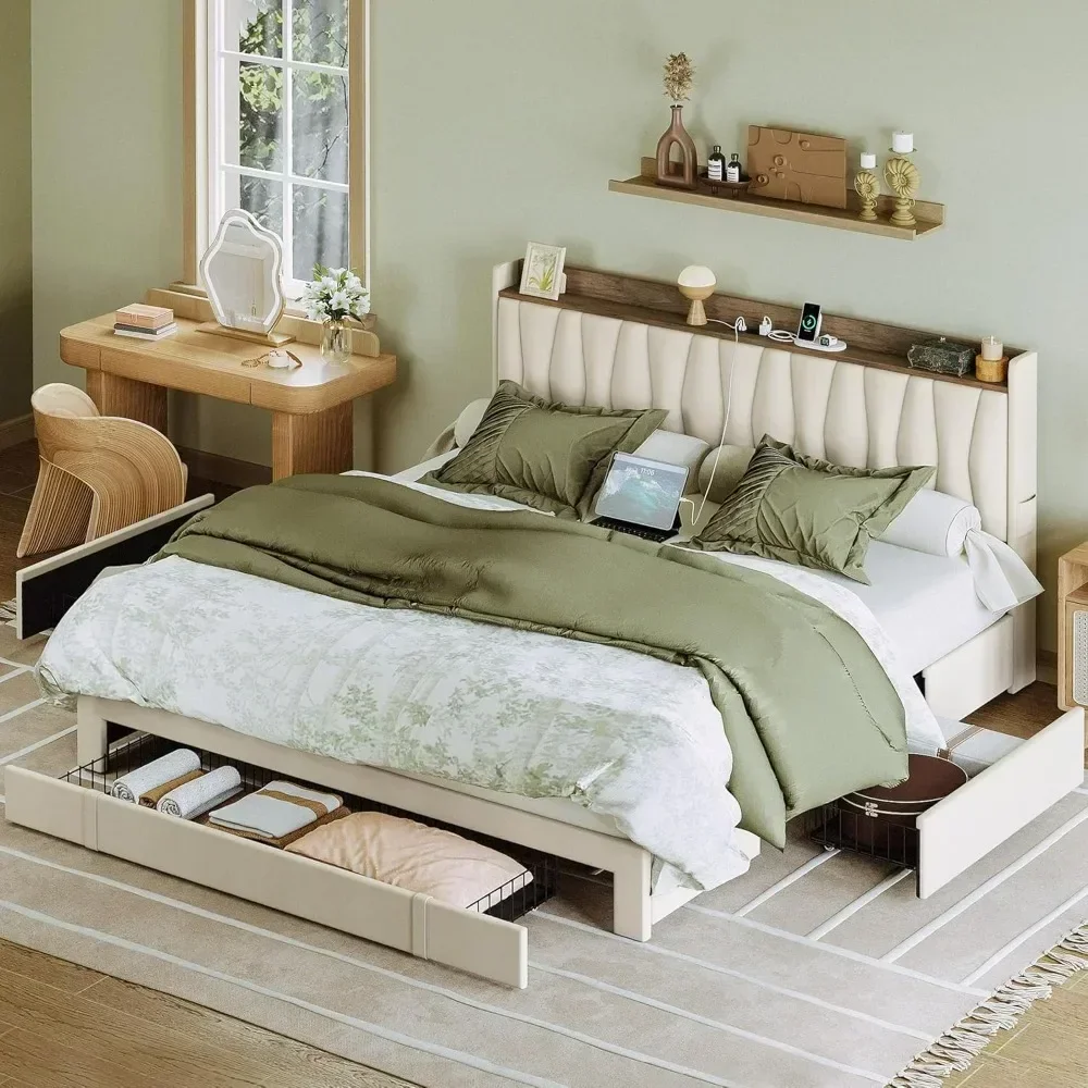 Letto Matrimoniale King Size c - King Size Bed Frame With Storage Drawers recensione e prezzo