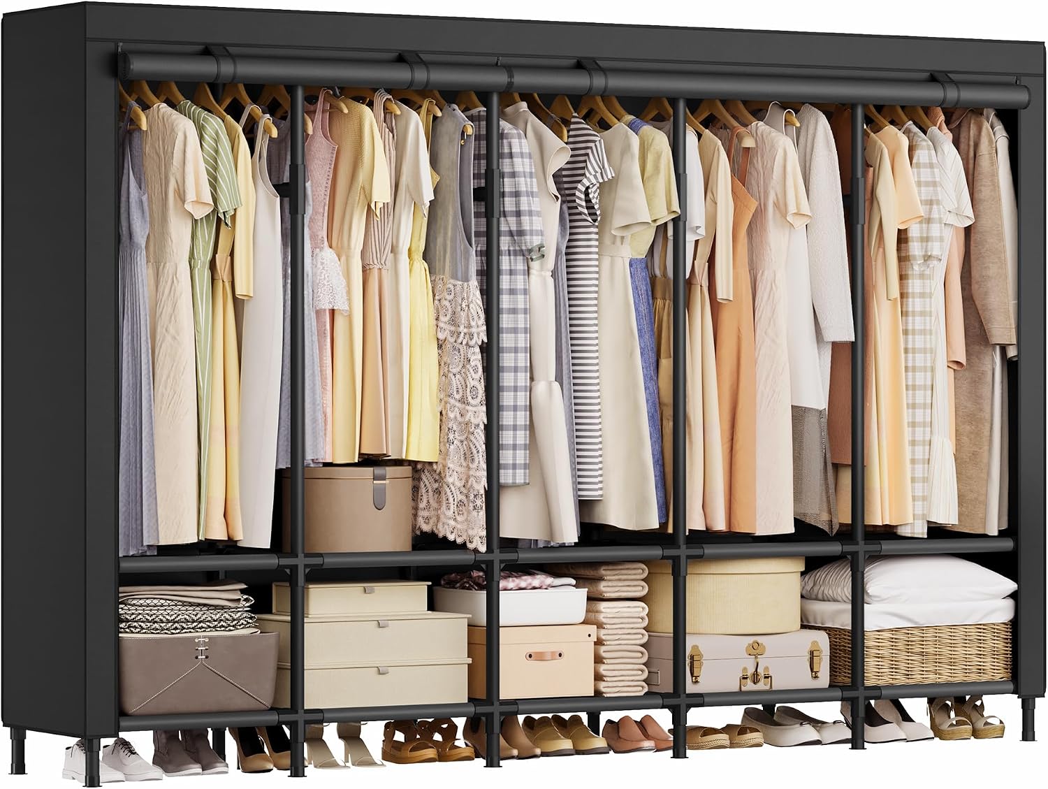 Armadio Portatile da 83,5 Poll - Wardrobe Closet Portable Fabric Cover recensione e prezzo