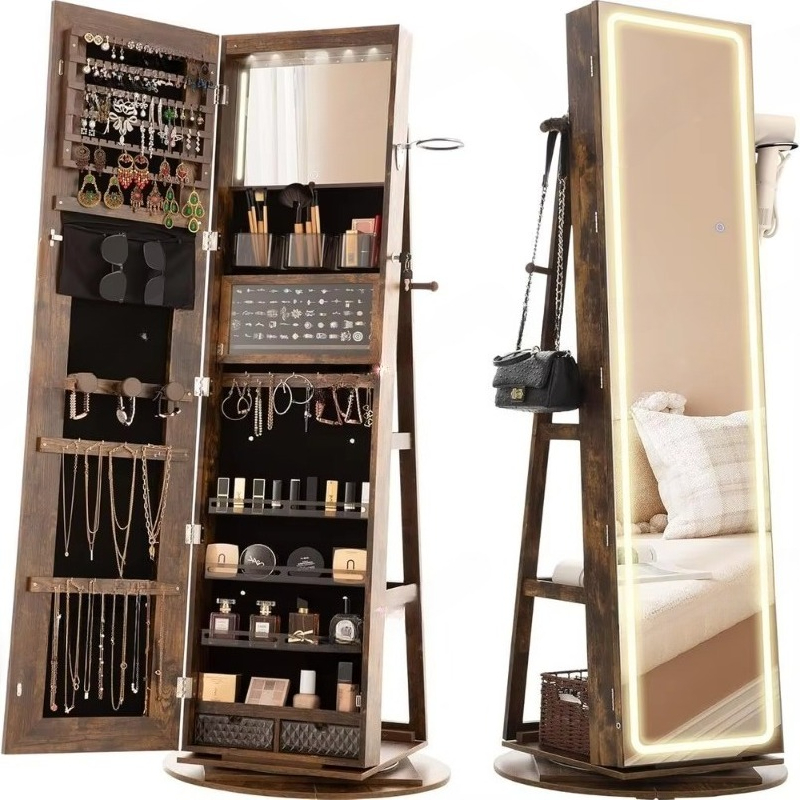 Armadio per gioielli con specc - Full Length Mirror Jewelry Armoire recensione e prezzo